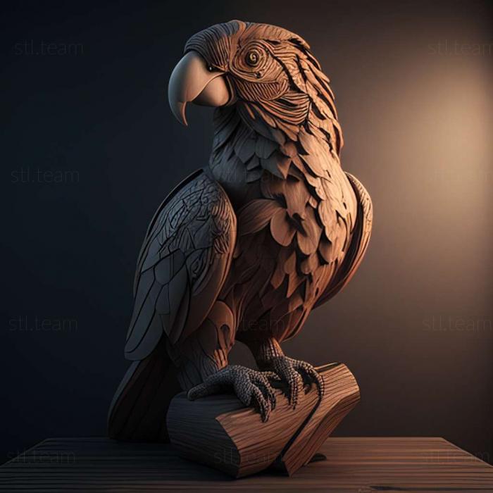 3D model Alex parrot famous animal (STL)